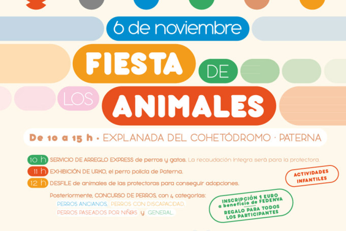 Paterna celebrará la Fiesta de los Animales para facilitar adopciones de mascotas de protectoras